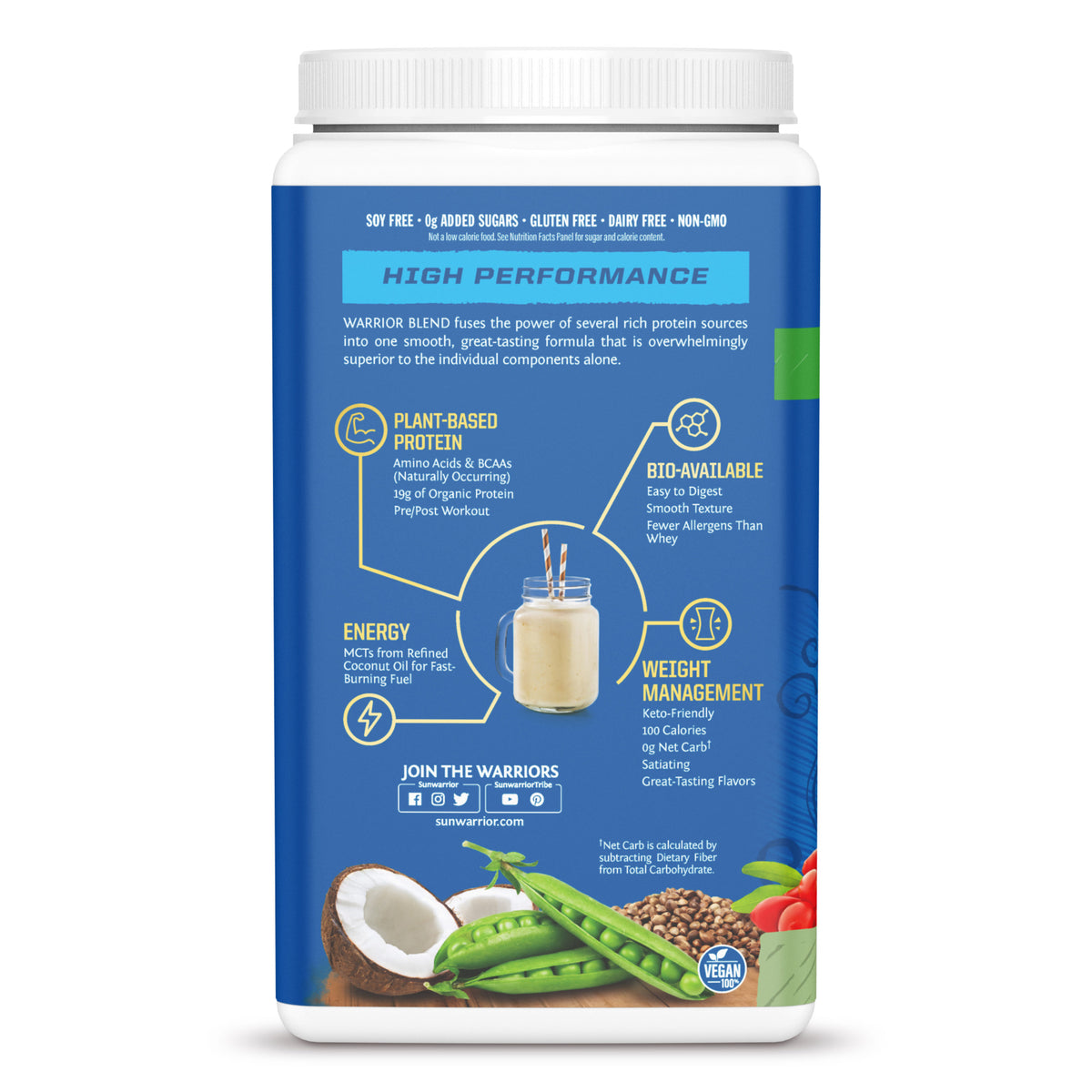 WarriorBlend 750g Unflavored Left