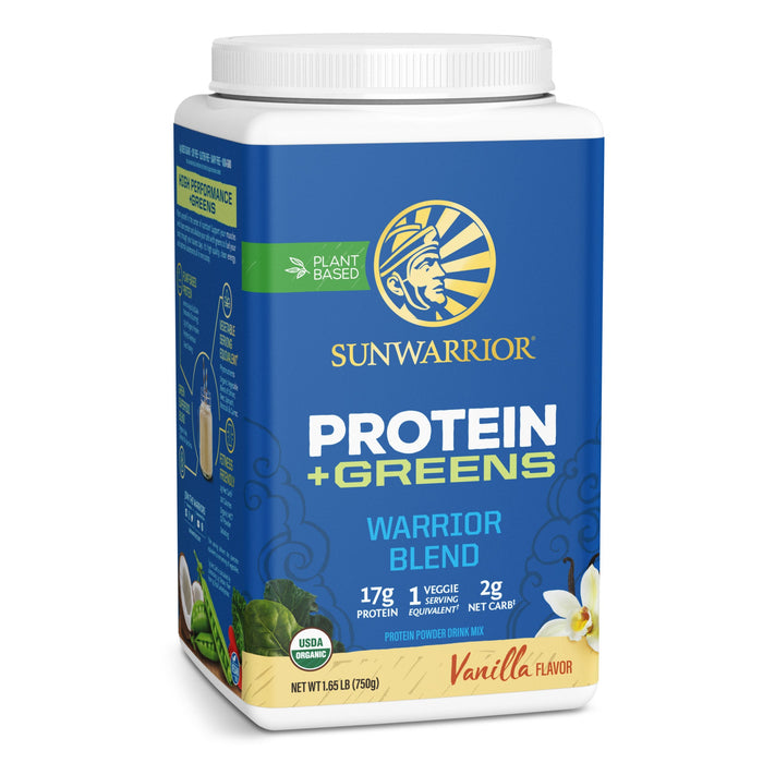 Warrior Blend Protein Plus Greens Plant-based Protein Sunwarrior 30 Servings  
