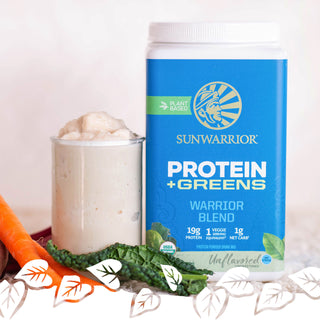 Warrior Blend Protein Plus Greens Plant-based Protein Sunwarrior   