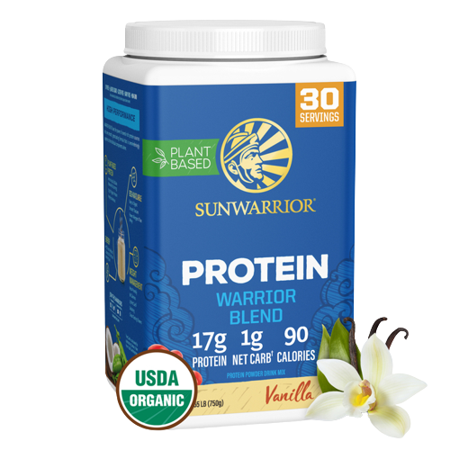 Warrior Blend Organic Special Plant-based Protein Sunwarrior Vanilla  