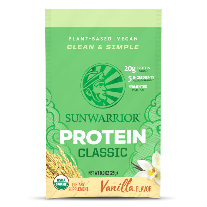 Single Serving Packets  Sunwarrior Classic Protein - Vanilla 1 Packet 