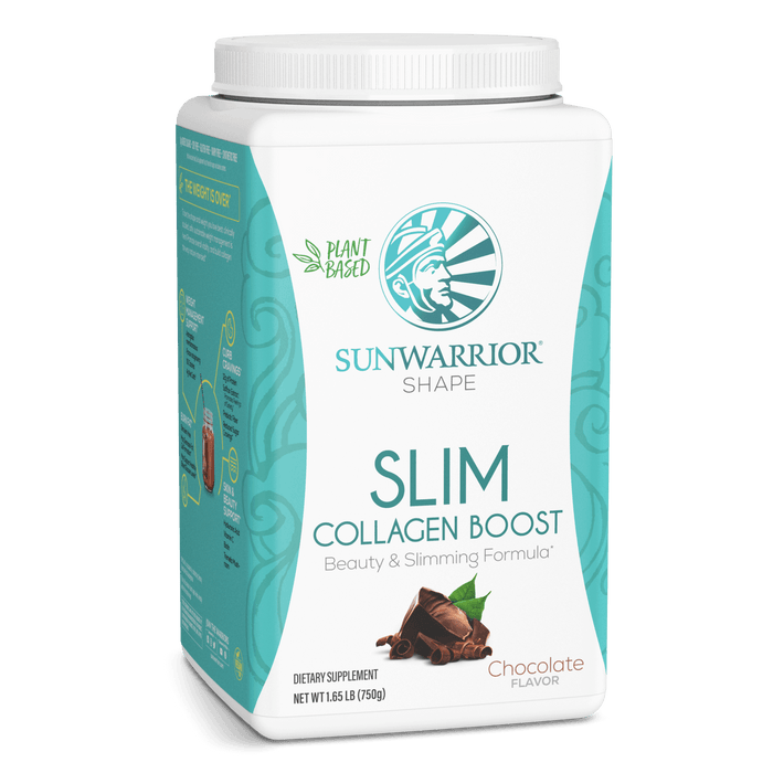SLIM Collagen Boost + eBook  Sunwarrior Chocolate 30 SERVINGS 