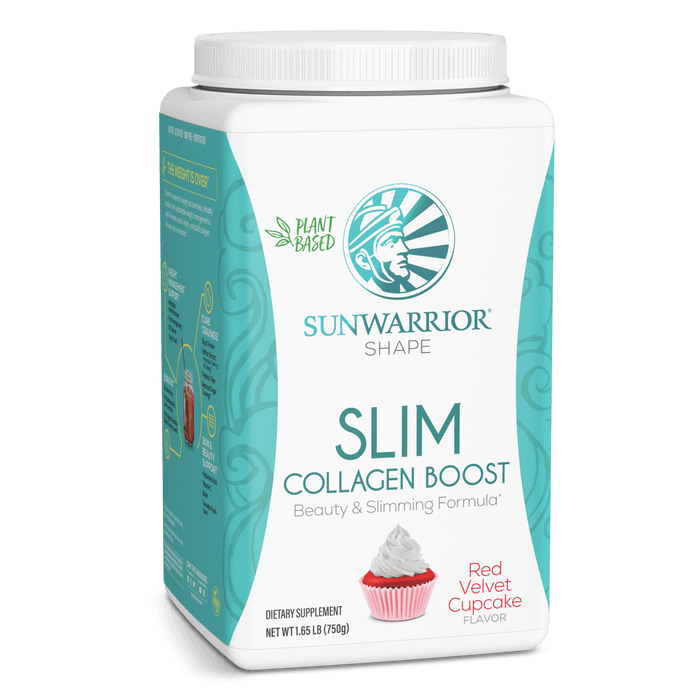 SLIM Collagen Boost + eBook  Sunwarrior Red Velvet Cupcake 30 SERVINGS 