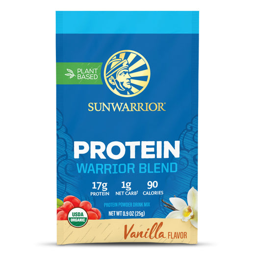 Single Serving Packets  Sunwarrior Warrior Blend Protein - Vanilla 1 Packet 