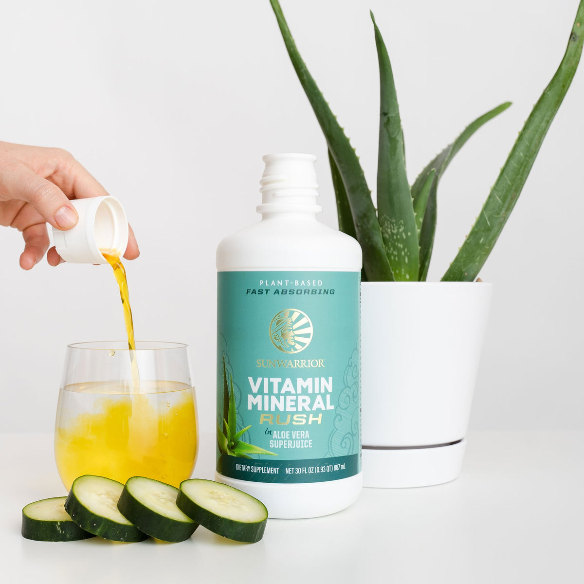Vitamin Mineral Rush in Aloe Vera Superjuice Vitamins & Supplements Sunwarrior